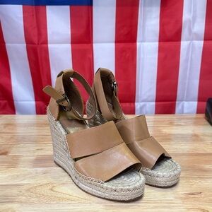 Treasure & Bond Tan Wedge Sandals